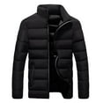 thumbnail image 1 of ZXLBBD Mens Leisure Sports Active Slim Fit Breadwear Thickened Coat Trade Mens Coat Casual Outdoor Versatile Daily Wear, 1 of 7