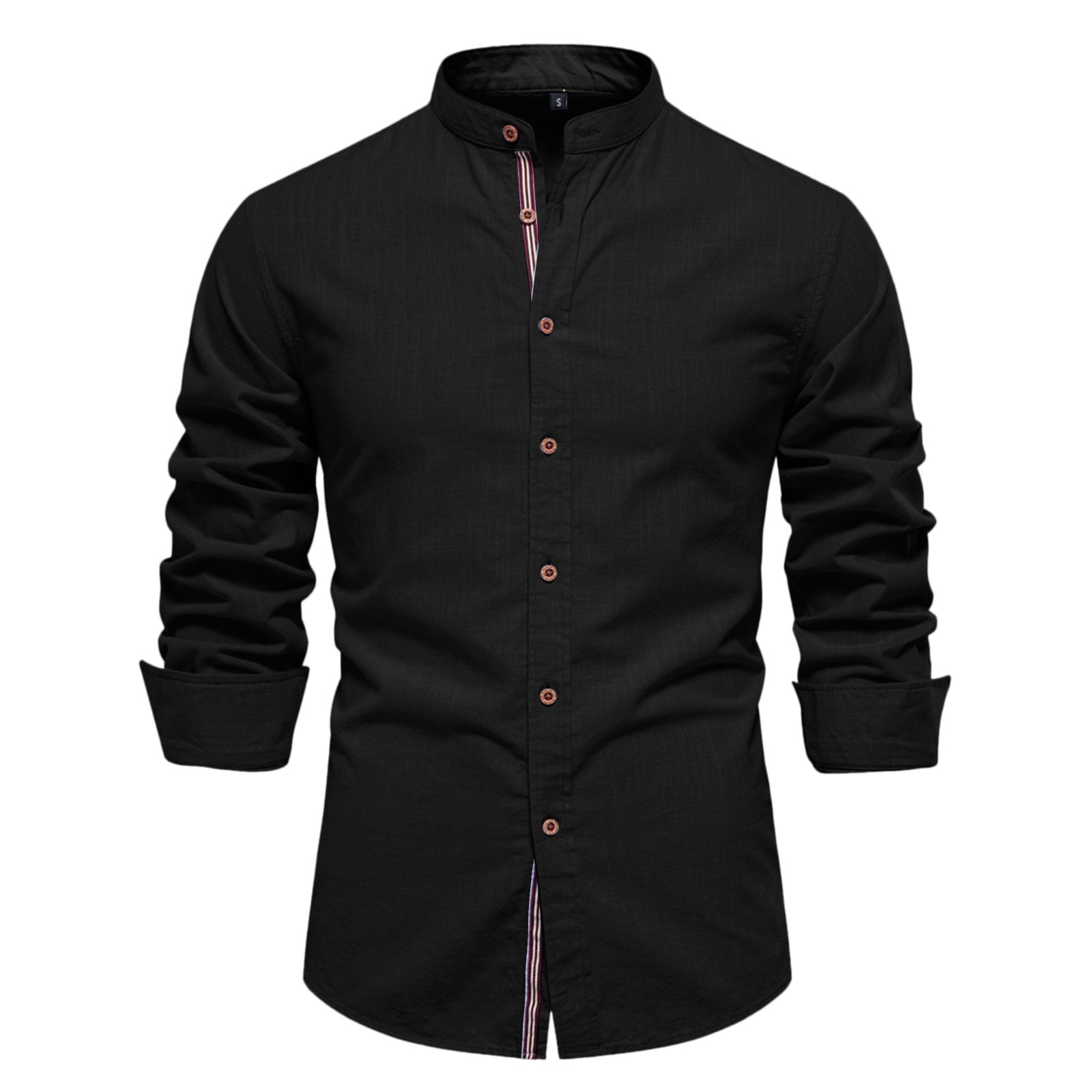 ZXLBBD Mens T Shirt Short Shirt Top Lapel Mens Day Fashion Solid