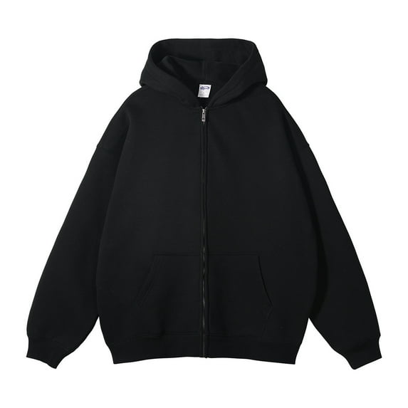 ZXLBBD Mens Zip Up Hoodie Long Sleeve Full Zip Hooded Sweatshirts Pullover with Pocket Casual Outdoor Comfort Daily Wear