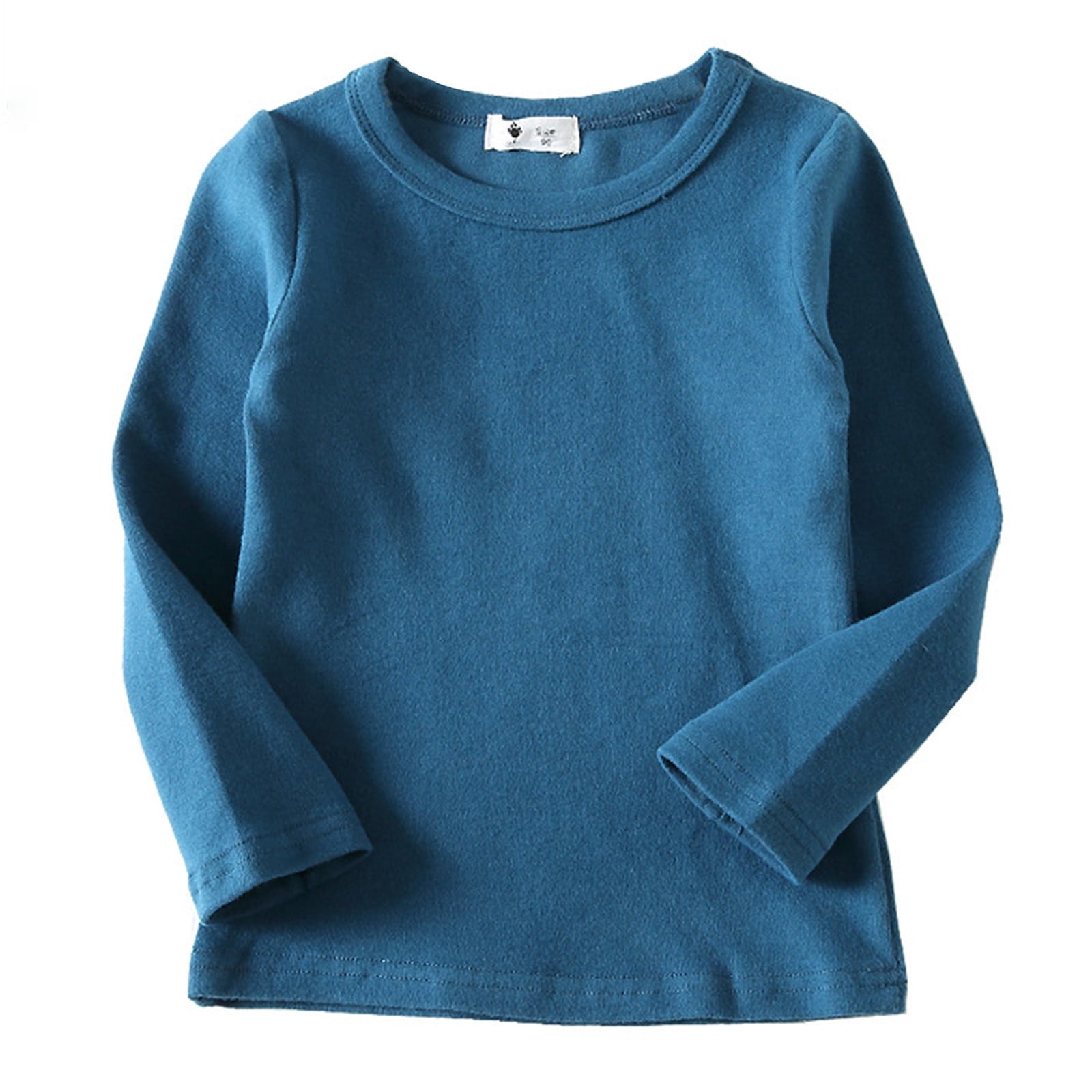ZXLBBD Girls T Shirts Kids Baby Boys Crewneck Soft Long Sleeve