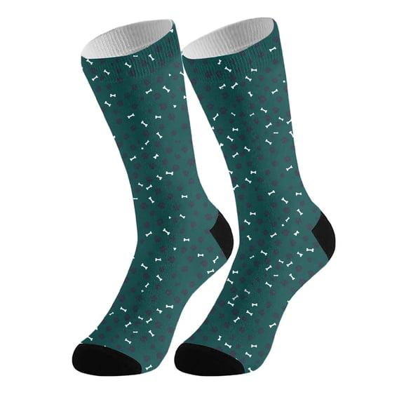 ZXLBBD Socks for Men DIY Animal Personalized Socks for Adults with Prints and Bone Designs Comfortable Stretchable Stockings Funny Socks Casual Daily Wear