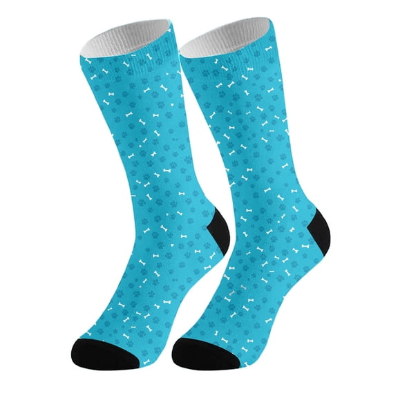 ZXLBBD Socks for Men DIY Animal Personalized Socks for Adults with Prints and Bone Designs Comfortable Stretchable Stockings Funny Socks Casual Daily Wear