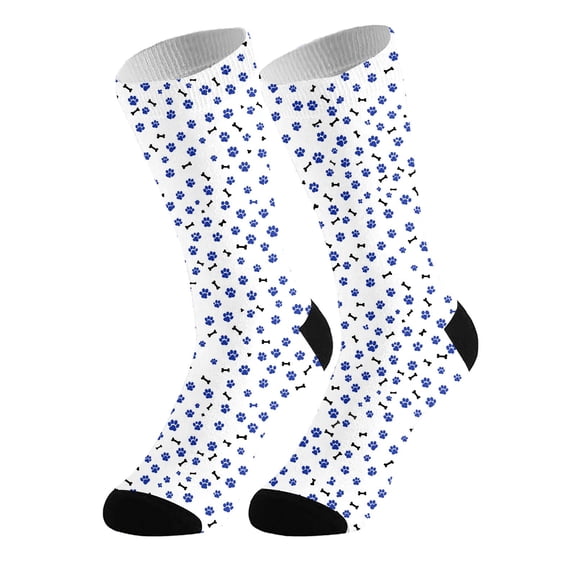 ZXLBBD Socks for Men DIY Animal Personalized Socks for Adults with Prints and Bone Designs Comfortable Stretchable Stockings Funny Socks Casual Daily Wear