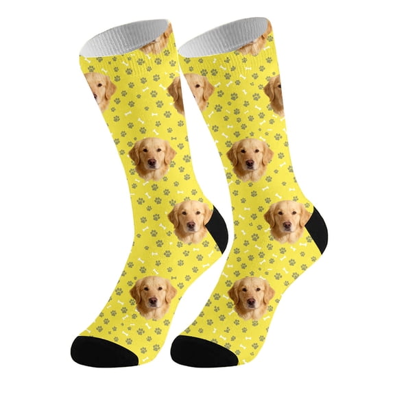 ZXLBBD Socks for Men DIY Animal Personalized Socks for Adults with Prints and Bone Designs Comfortable Stretchable Stockings Funny Socks Casual Daily Wear