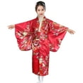 thumbnail image 1 of ZXLBBD Traditional Dress Kimono Robe for Kids Girls Yukata Kimono Anime Robe Casual Loose Fit Outdoor Daily Wear Size 6 Y-7 Y, 1 of 3