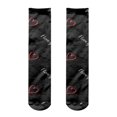 thumbnail image 1 of ZXLBBD Valentine's Day Mens Socks Stylish Heart Print Stockings for Fashionable Knee High Socks with Typography for Daily Wear Cozy Soft Funny Socks, 1 of 4