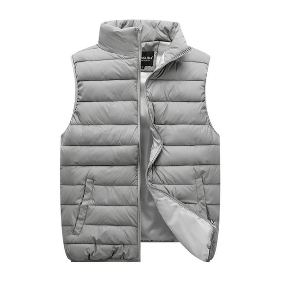 ZXLBBD Women and Men Jackets Solid Color Vest Zipper Sleeveless Coat with Pocket Casual Outdoor Relaxed Fit Daily Wear