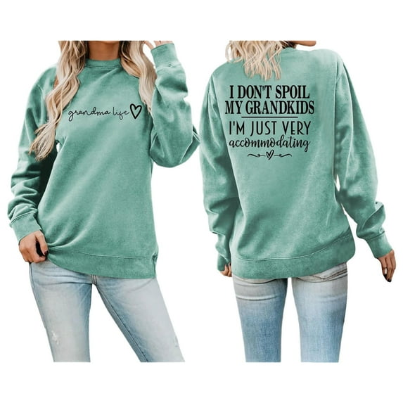 ZXLBBD Women's Fall Winter Fashion Sweatshirts Festive Christmas Print Round Neck Top Casual Outdoor Loose Fit Daily Wear