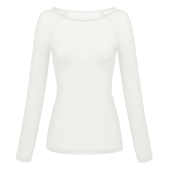 ZXLBBD Womens Solid Color See Through Long Sleeve Seamless Arm Shaper Top Mesh Shirt Blouse Casual Outdoor Relaxed Fit Daily Wear