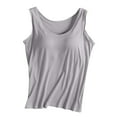 thumbnail image 1 of ZXLBBD Womens Tank Tops Soft Stretchy Modal U Neck Sleeveless Solid Color Casual Top Undershirts for Layering Summer Outings, 1 of 3