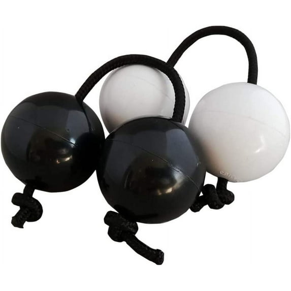 ZXM Aslatua African Shaker, 2-Piece Set, Black and White