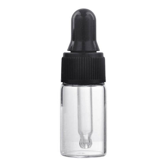 1ml/2ml/3ml Refillable Clear Mini Empty Glass Dropper Bottle Protable Travel Aromatherapy Liquid Dispenser for Essential Oil Eye Drop