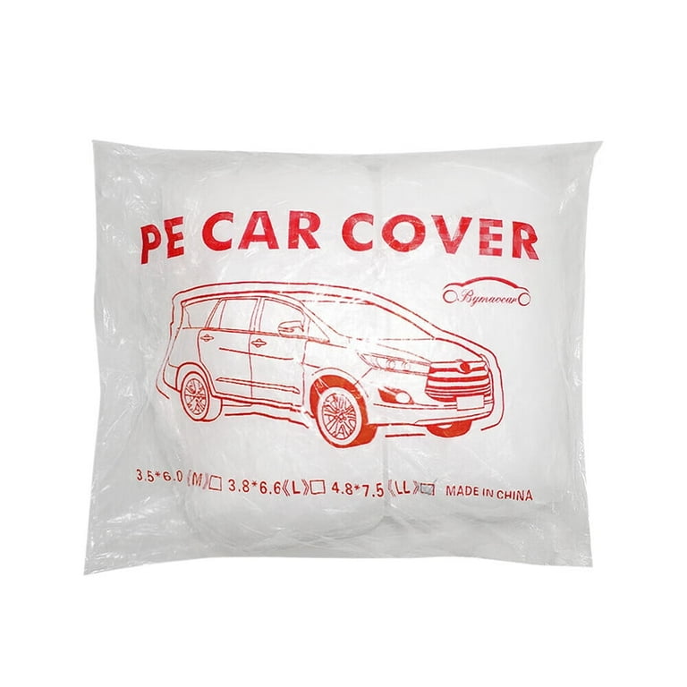 ZXMT 1Pack 25'*15' PE Clear Plastic Disposable Dustproof Cover Fit