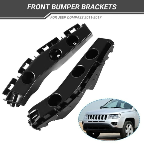 ZXMT 2Pcs LH&RH Front Bumper Holder Mount Retainer Bracket Fit for 2011-2017 Jeep Compass