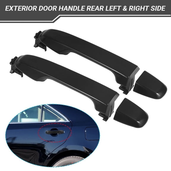 2Pcs LH&RH Rear Exterior Door Handles Fit for Toyota Camry 2012-2017