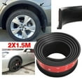 thumbnail image 1 of ZXMT 2pcs 5ft Universal Fender Flares Protector Wheel Moulding Strip Stick Rubber(Black), 1 of 6