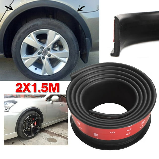 ZXMT 2pcs 5ft Universal Fender Flares Protector Wheel Moulding Strip