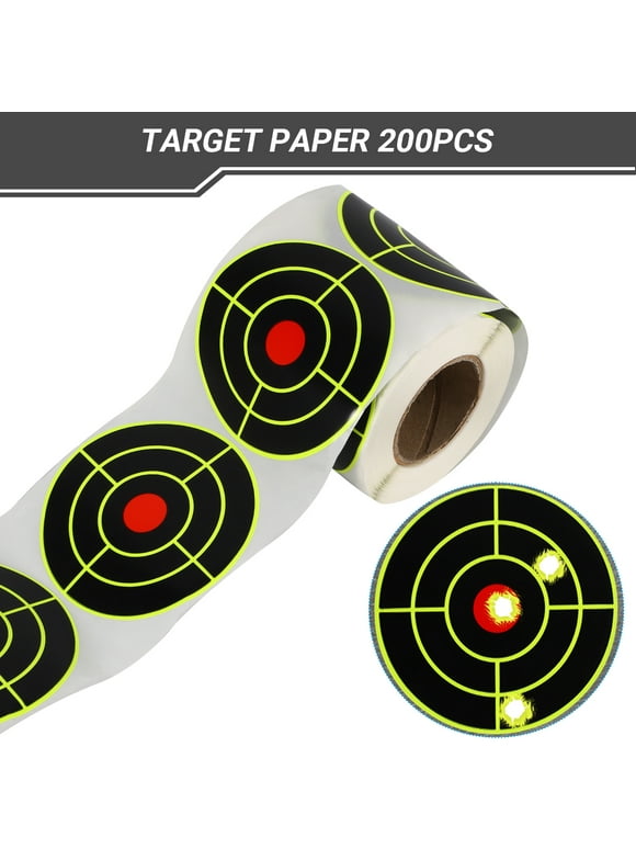 ZXMT 3" Paper Target Shooting Target Fluorescent(200PCS/Roll)