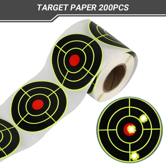 3" Paper Target Shooting Target Fluorescent(200PCS/Roll)