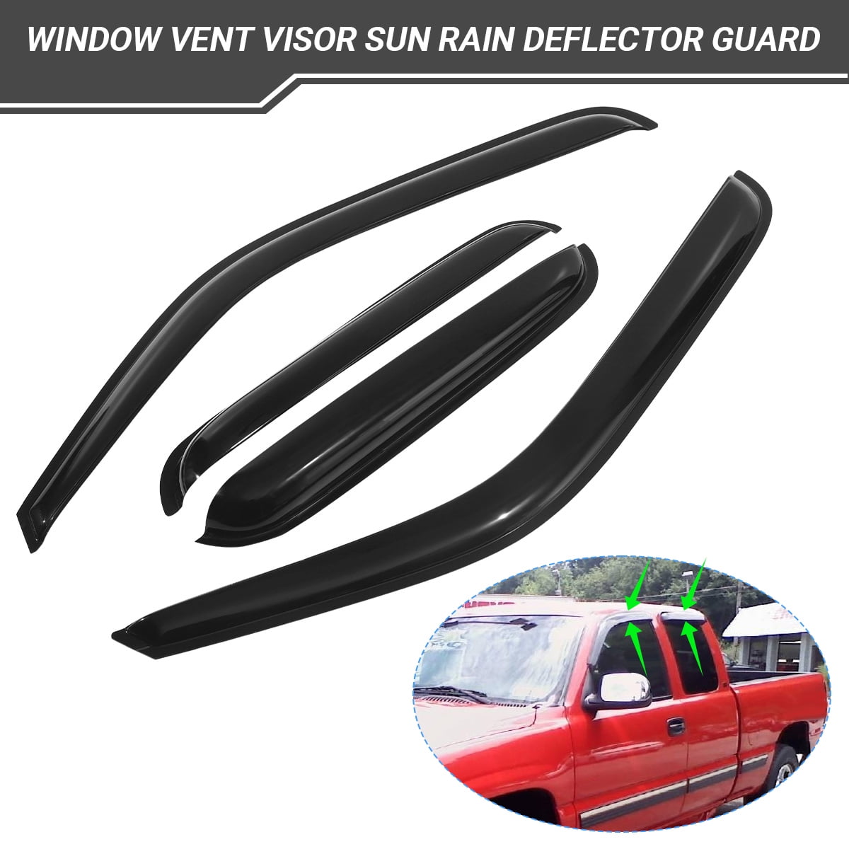 Windshield Window Visor Sun Shade Cover for GMC Envoy XUV 2004, 2005, 2006