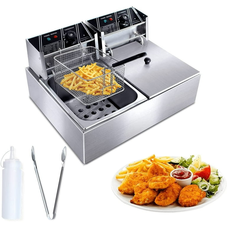 Double fryer electric sales