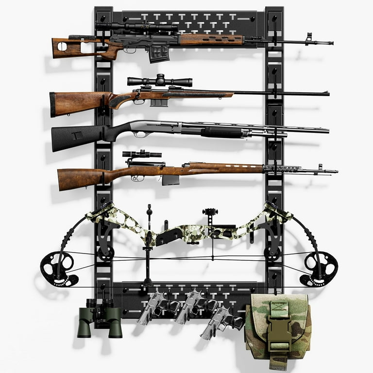 ZXMT Gun Rack Wall Mount,Heavy Duty Steel Gun Rack for Wall