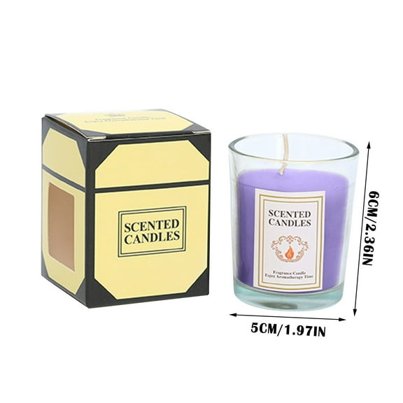 ZXNWN Big Clearance Candle Sicilian Lemon Scented Classic 22oz Large Jar Single Wick Candle Burns Over 110 Hours
