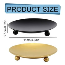 ZXNWN Big Clearance Plate Candle Holder Gold Decorative Pillar Candle Holder Candle Stand for Wax Candles