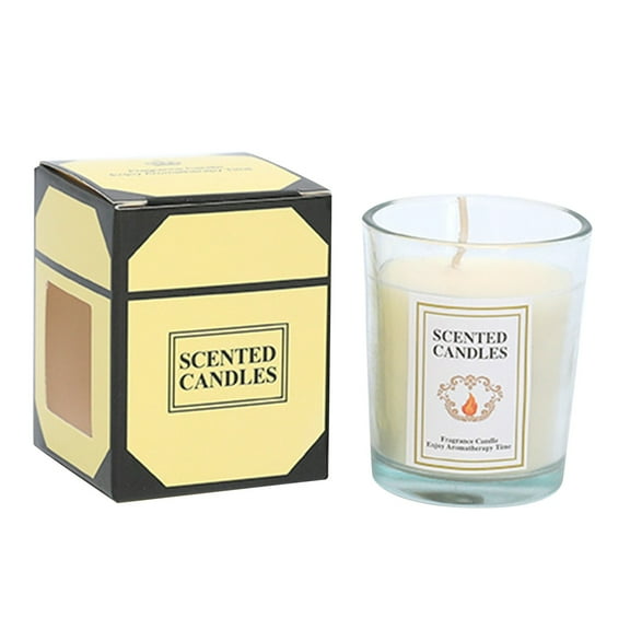 ZXNWN Clearance Candle Sicilian Lemon Scented Classic Large Jar Single Wick Candle Burns Over 110 Hours