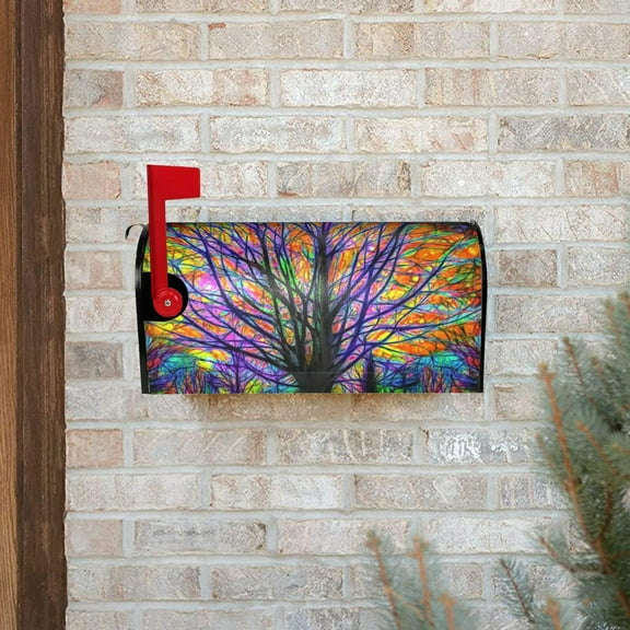 ZXNWN Clearance Mailbox Covers Standard Size 18" X 21" Flowers Mailbox Wraps Post Letter Box Cover for Holiday Garden Yard Decor