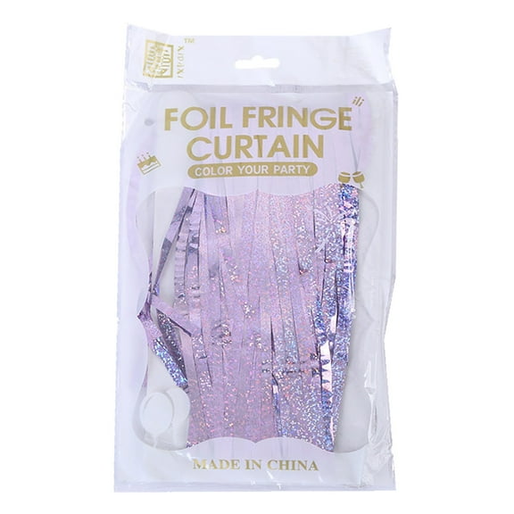 ZXNWN Clearance Foil Curtains Shimmer Curtain for Birthday Wedding Party Bright Rain Curtain Party Decoration Rain Curtain