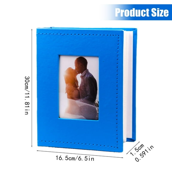 ZXNWN Clearance Small 4x6 Photo Album Cover With Front Window Portable Picture Book for Travel Wedding Memories Organizer
