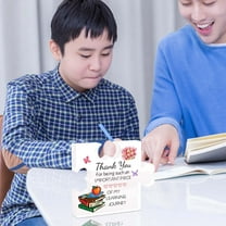 ZXNWN Clearance Teacher Appreciation Gifts for Women Men Thank You Engraved Acrylic Block Puzzle Heartwarming Teacher Gift Paperweights Cute Student Teacher Gifts Novelty Daycare Teacher G