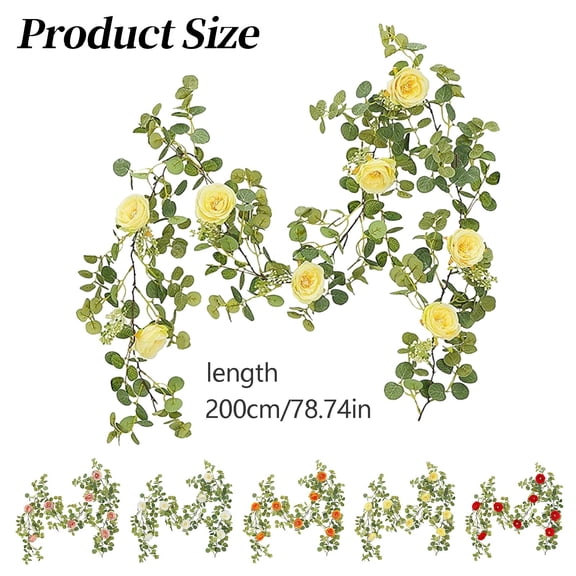 ZXNWN Clearance Wedding Flower Wall Decoration | Luxurious Vine | Manufacturer Direct Camellia | Tabletop