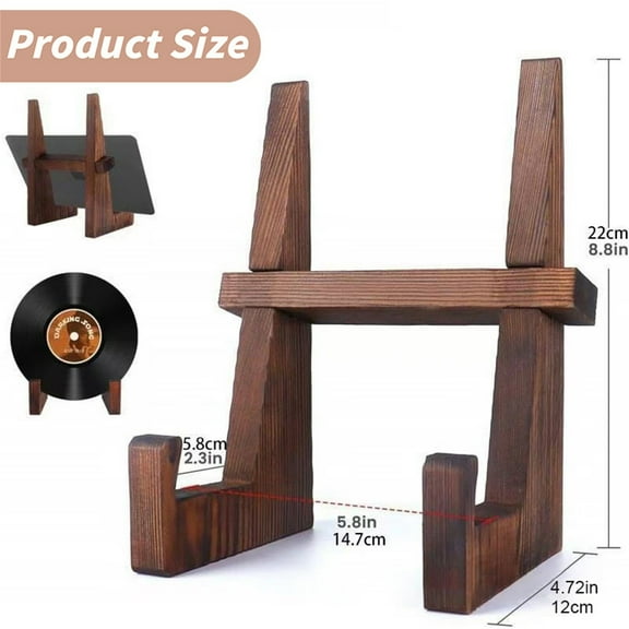 ZXNWN Clearance Wooden Recipe Stand Rustic Kitchen Countertop Holder for Cookbooks Tablets and Photos