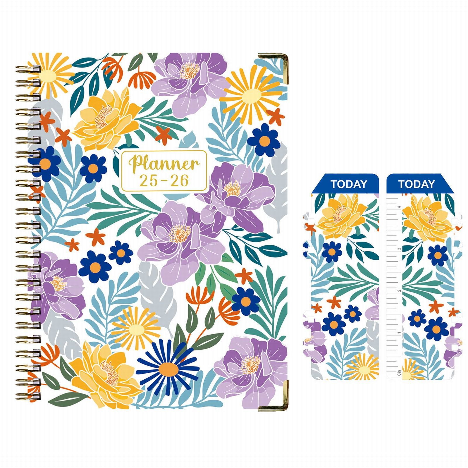 ZXNWN On Sale Academic Planner 2025 to 2026 With Tabs Weekly & Monthly