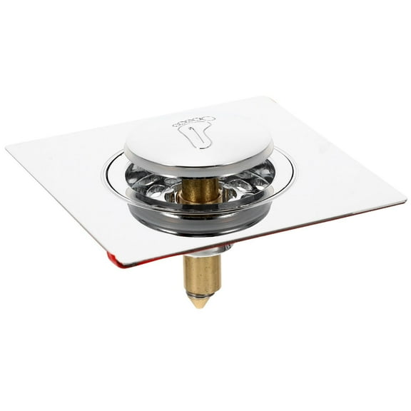 ZXNWN Plumbing Fittings PromotionShower Drain Square High Glossy Thick Odor AntiClog Stainless Floor Drain The Spring Core Stainless Anti Blocking