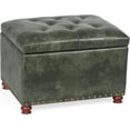 thumbnail image 1 of ZXNYH 24 Inch Modern Tufted Storage Ottoman Bench, PU Leather Lift Top Upholstered Rectangular Footstool for Living Room Bedroom, 1 of 7