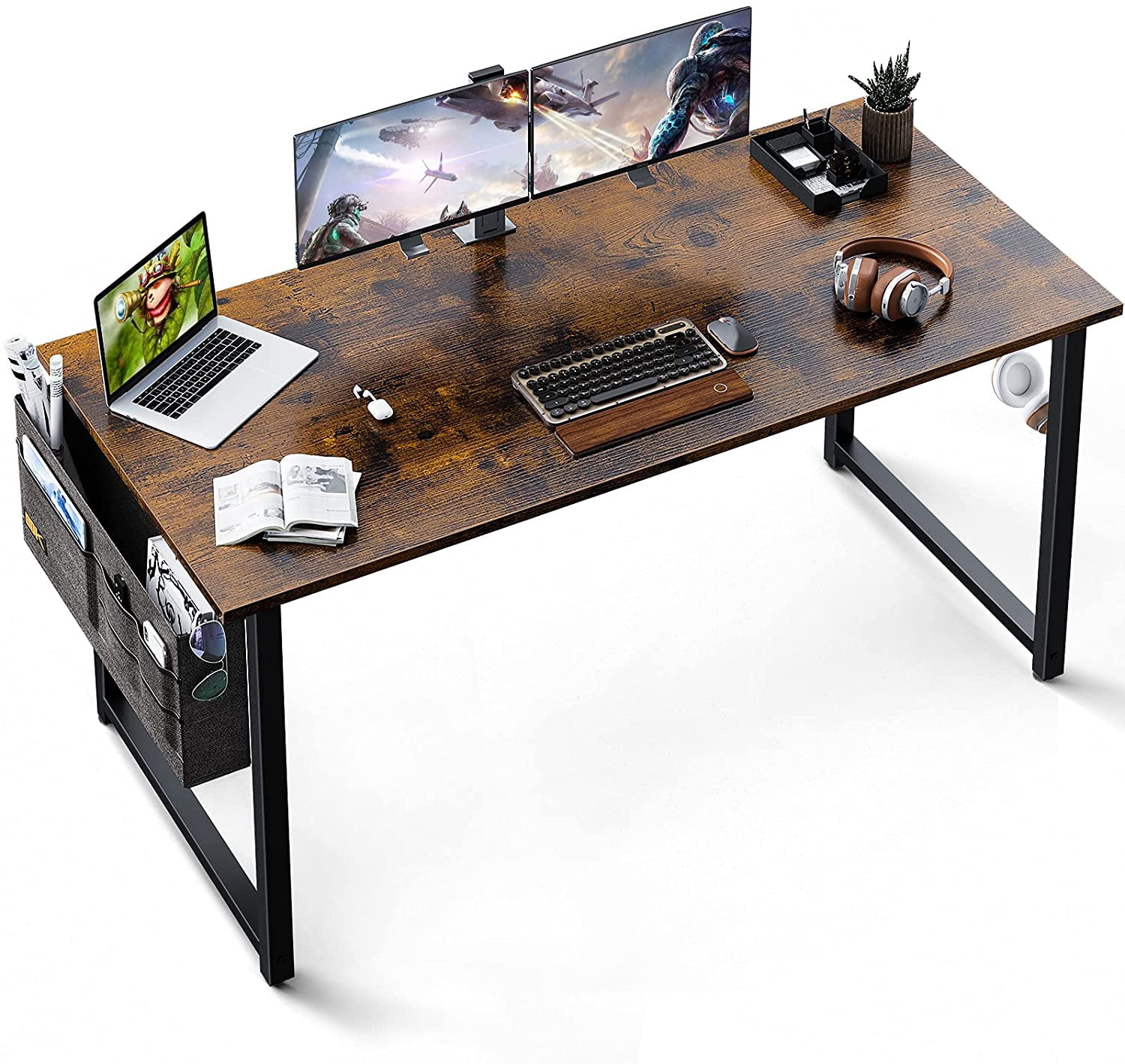 Supercomputer Desk ZXNYH 63 inch Super Large Computer Writing Desk Gaming Sturdy Home ...