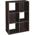 thumbnail image 1 of ZXNYH Cubeicals 12 Cube Storage Shelf Organizer Bookshelf, Stackable, Vertical or Horizontal, Easy Assembly, Wood, Dark Cherry Finish, 1 of 5