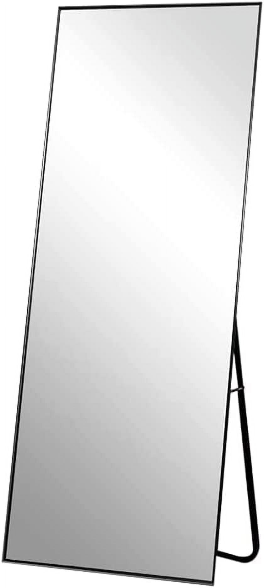 ZXNYH Full Length Mirror 65"x22" Sleek ArchedTop Floor Mirror Bedroom