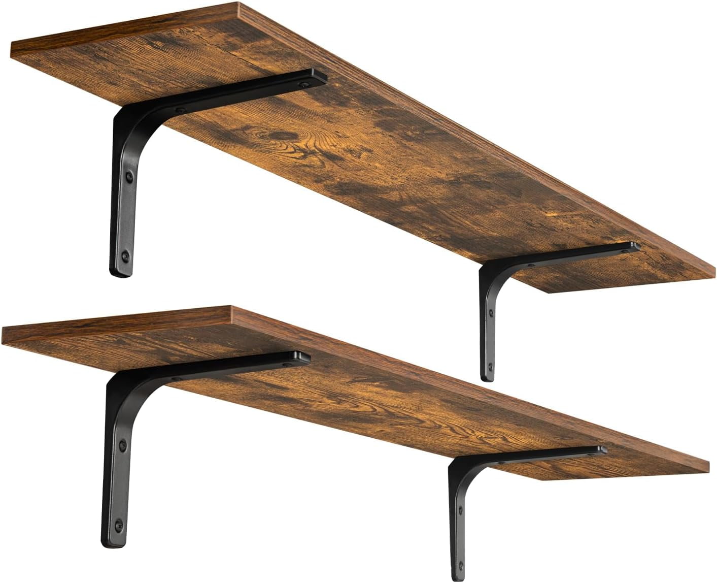 ZXNYH Long Wall Shelves, 47.3Inch Wall Mounted Shelves Set