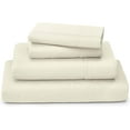 thumbnail image 1 of ZXNYH Luxury Bamboo Sheets - Blend of Rayon Derived from Bamboo - Cooling & Breathable, Silky Soft, 16-Inch Deep Pockets - 3-Piece Bedding Set - Twin, Black, 1 of 3