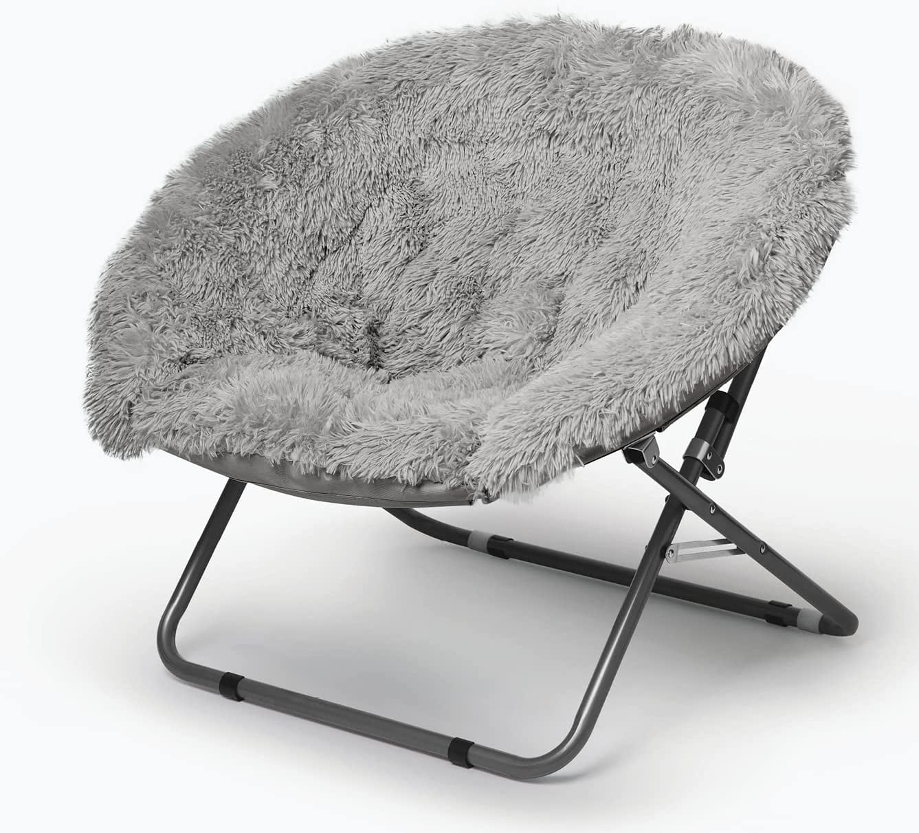 【THINK FUR】 ZXNYH Oversized Mongolian Faux Fur Saucer Chair, Mint - Walmart.com