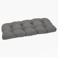 thumbnail image 1 of ZXNYH Rave Solid Indoor/Outdoor Wicker Patio Sofa/Swing Cushion Tufted, Weather and Fade Resistant, 19" x 44", Grey, 1 of 4