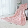 thumbnail image 1 of ZXNYH Reversible Weighted Blanket for All Season, Luxury Velvet, Warm and Cool, Adult Kids 15Lb Weighted Blanket, Enjoy Sleeping Anywhere(Pink,60"x80" 15lbs), 1 of 4