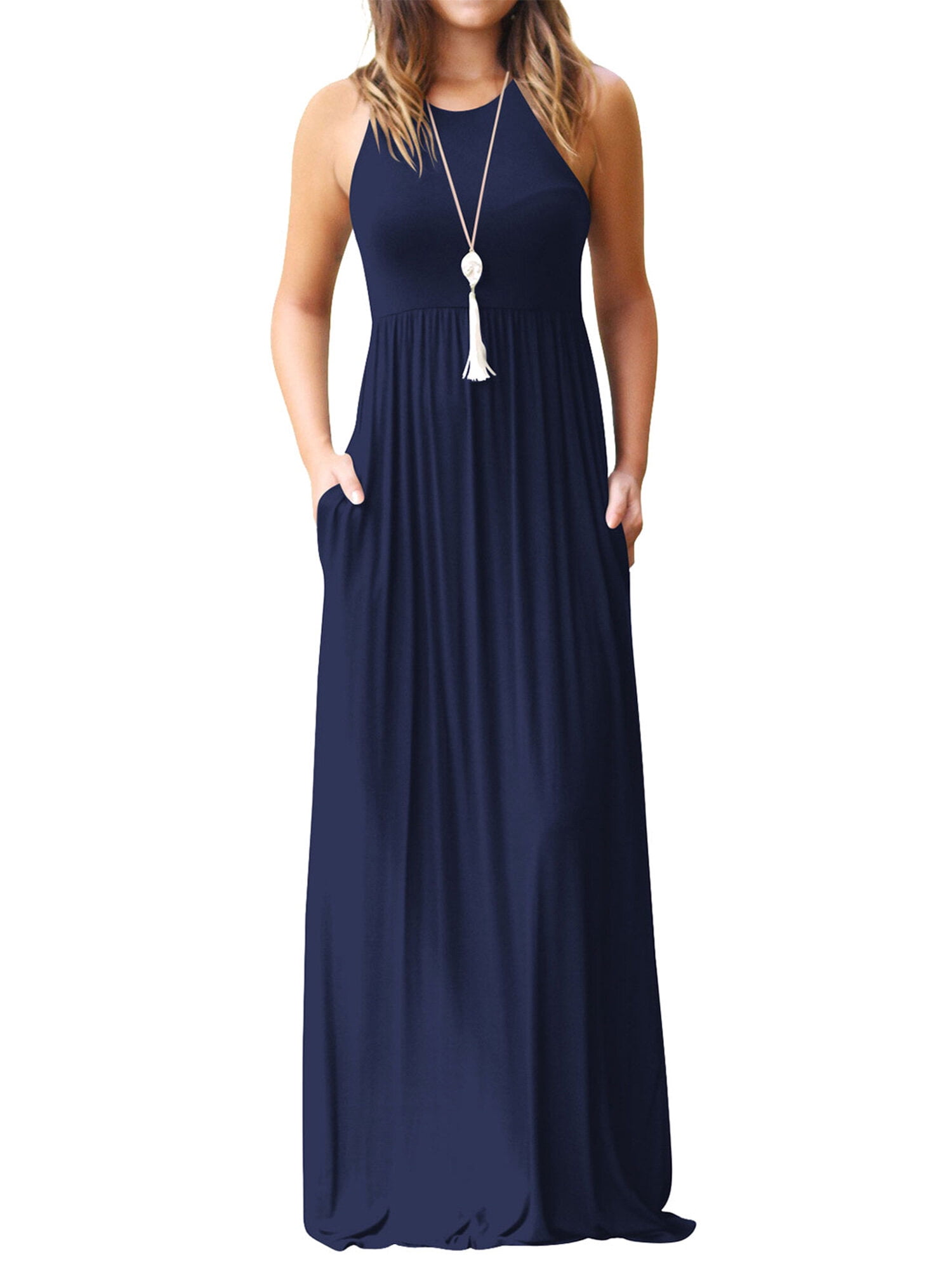 Comfy Long Dress with pockets main image 1