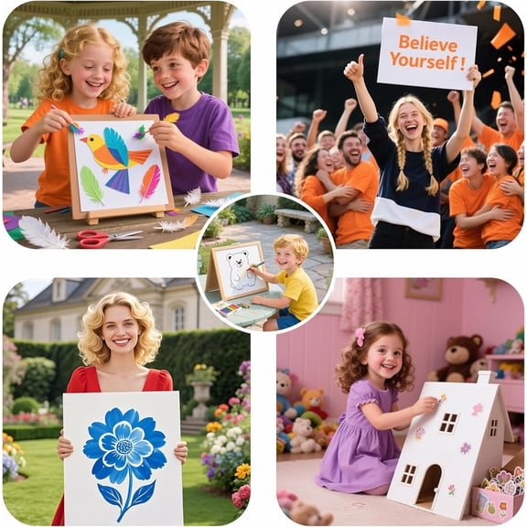 ZXUNLIEH 12 Pack Foam Board 18x24 Inch White Poster Board