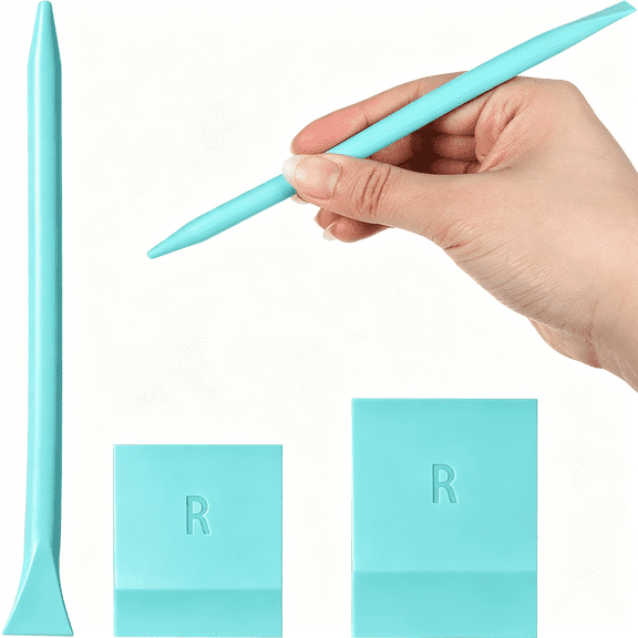 ZXYIE 3 Pcs Mini Rubber Squeegee Tiny Screen Printing Scrapers with Rubber Stirring Rod, Small Squeegee for Chalk Paste Paint Screen Printing Ink