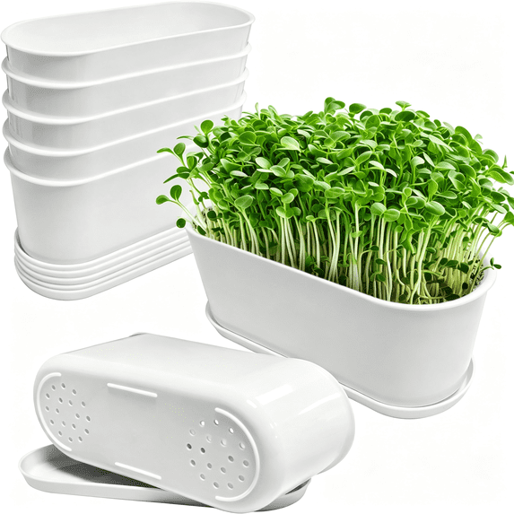 Rectangular Cooking Pot Design ZXYIE 5 Set Window Herb Planter Box Rectangular,8.5X3.5